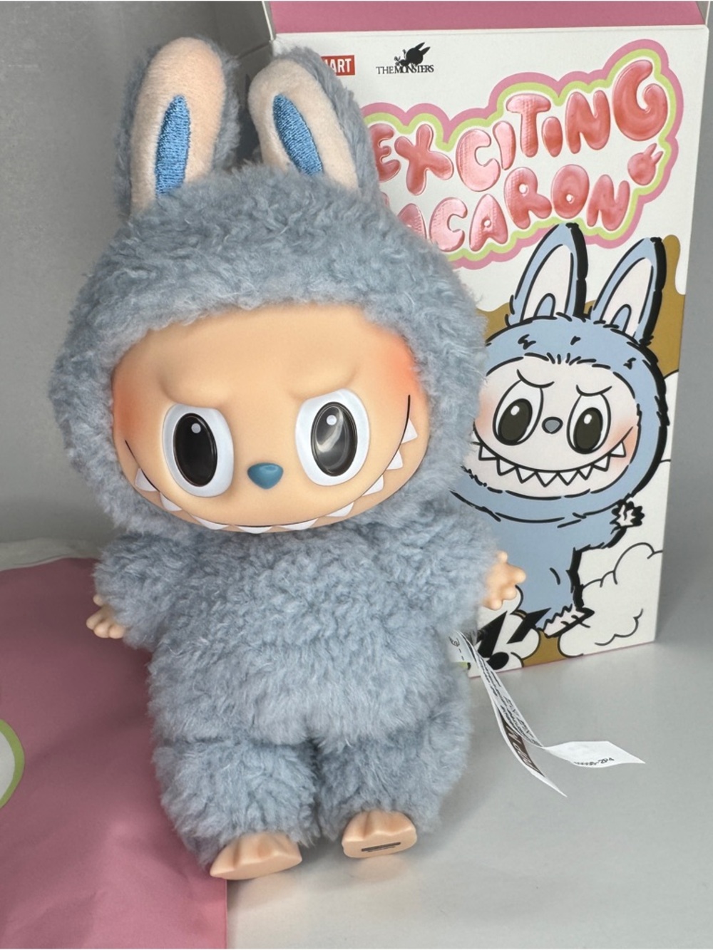 AUTHENTIC POP MART “Sea Salt Coconut” Exciting Macaron Labubu Plush 🥥🩵